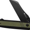 Sencut Draxor Linerlock Black/Green G10 Sheepsfoot Knife