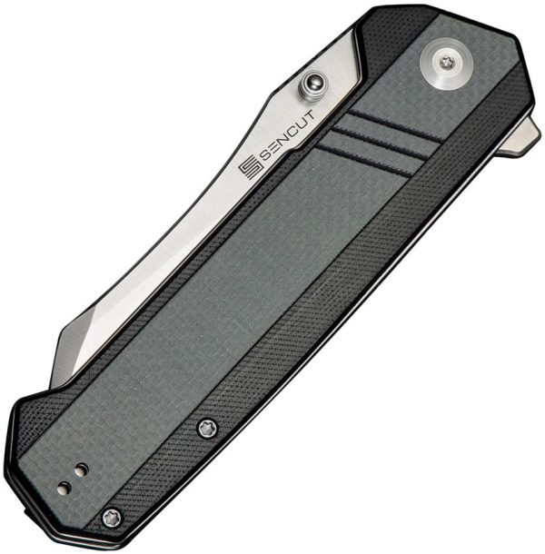 Sencut Draxor Linerlock Black/Gray G10 Sheepsfoot Knife
