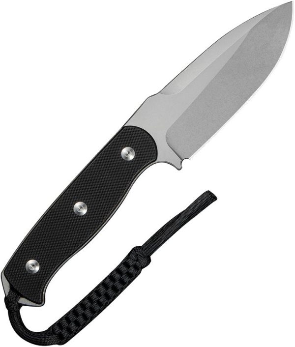 SENCUT Toxodon Fixed Blade - Black G10 Drop Point