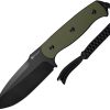 SENCUT Toxodon Fixed Blade - OD Green G10 Drop Point