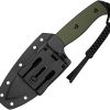 SENCUT Toxodon Fixed Blade - OD Green G10 Drop Point