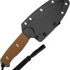 SENCUT Toxodon Fixed Blade - Brown G10 Drop Point