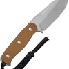 SENCUT Toxodon Fixed Blade - Brown G10 Drop Point