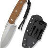 SENCUT Toxodon Fixed Blade - Brown G10 Drop Point