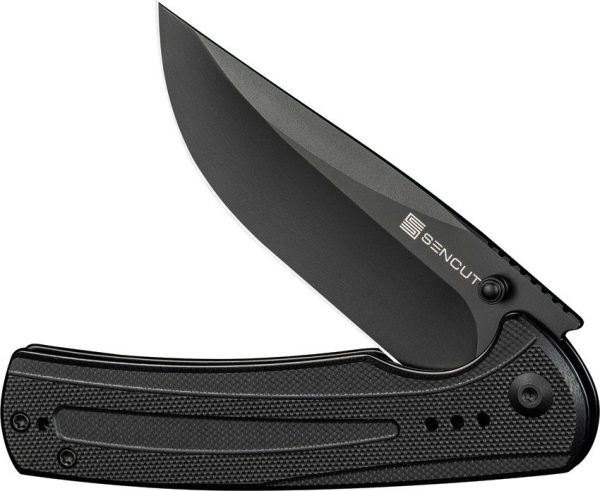 S240571_add_02.jpg SENCUT Regnator Linerlock - Black G10 Clip Point
