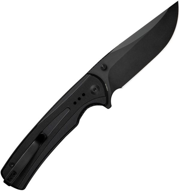 S240571_add_03.jpg SENCUT Regnator Linerlock - Black G10 Clip Point