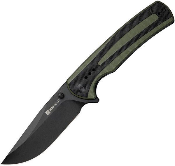 S240572.jpg SENCUT Regnator Linerlock - Black/OD G10 Clip Point