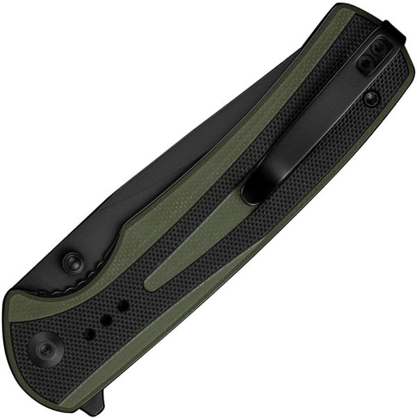 S240572_add_01.jpg SENCUT Regnator Linerlock - Black/OD G10 Clip Point