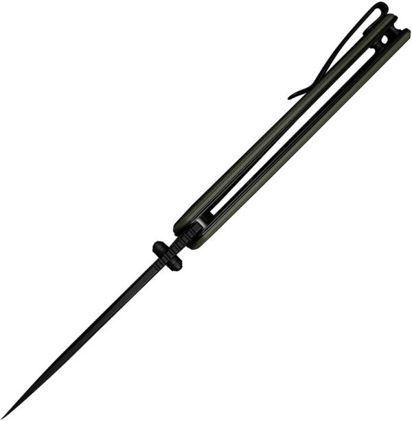 S240572_add_04.jpg SENCUT Regnator Linerlock - Black/OD G10 Clip Point