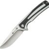 S240573.jpg SENCUT Regnator Linerlock - White/Black G10 Clip Point