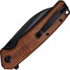 SENCUT Awassi Linerlock - Brown Wood Sheepsfoot