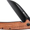SENCUT Awassi Linerlock - Brown Wood Sheepsfoot