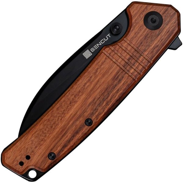 SENCUT Awassi Linerlock - Brown Wood Sheepsfoot