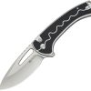 S24082A1.jpg SENCUT Squiggy Button Lock - Black/White G10 Drop Point