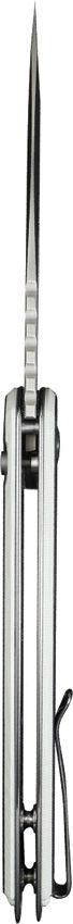 S24082A1_add_05.jpg SENCUT Squiggy Button Lock - Black/White G10 Drop Point