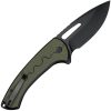 SENCUT Squiggy Button Lock OD Green G10 Folding Knife