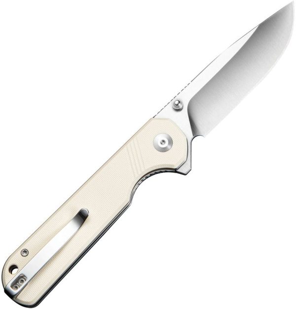 SENCUT Aetheris Linerlock Ivory G10 Folding Knife