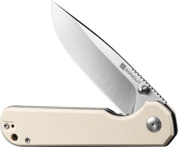 SENCUT Aetheris Linerlock Ivory G10 Folding Knife