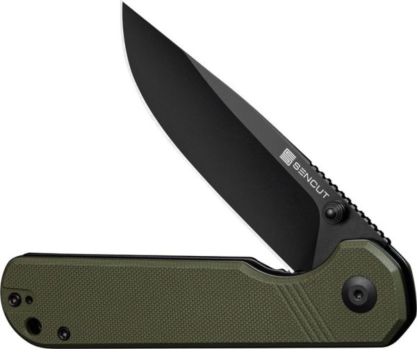 SENCUT Aetheris Linerlock OD Green G10 Folding Knife