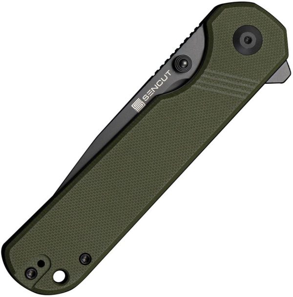 SENCUT Aetheris Linerlock OD Green G10 Folding Knife