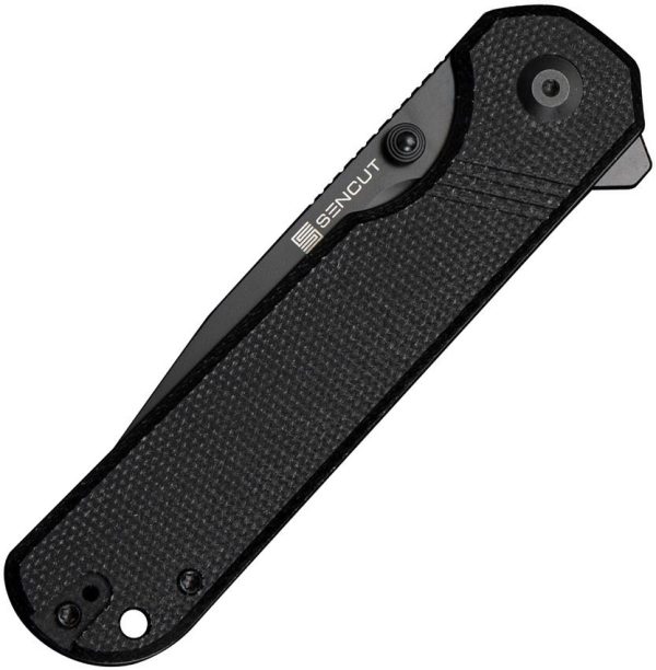 SENCUT Aetheris Linerlock Canvas Micarta Folding Knife