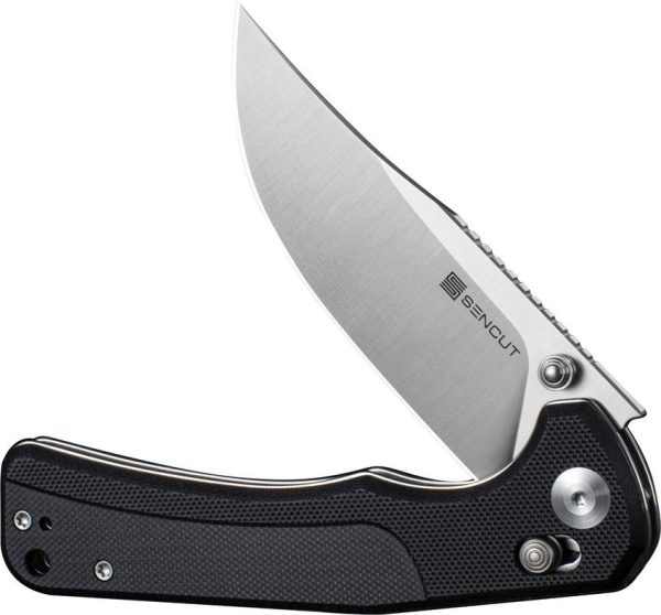 SENCUT Slybolt Crossbar Lock Black G10 Folding Knife