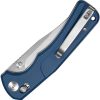 SENCUT Slybolt Crossbar Lock Blue Micarta Folding Knife