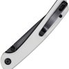 SENCUT Skelfin Button Lock White G10 Folding Knife