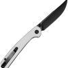 SENCUT Skelfin Button Lock White G10 Folding Knife