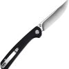 SENCUT Skelfin Button Lock Black G10 Folding Knife