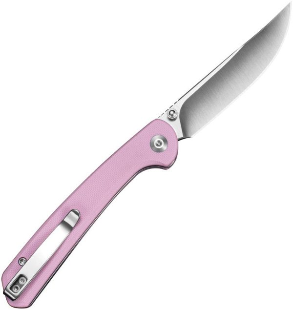 Sencut Skelfin Button Lock Folding Knife - Pink G10