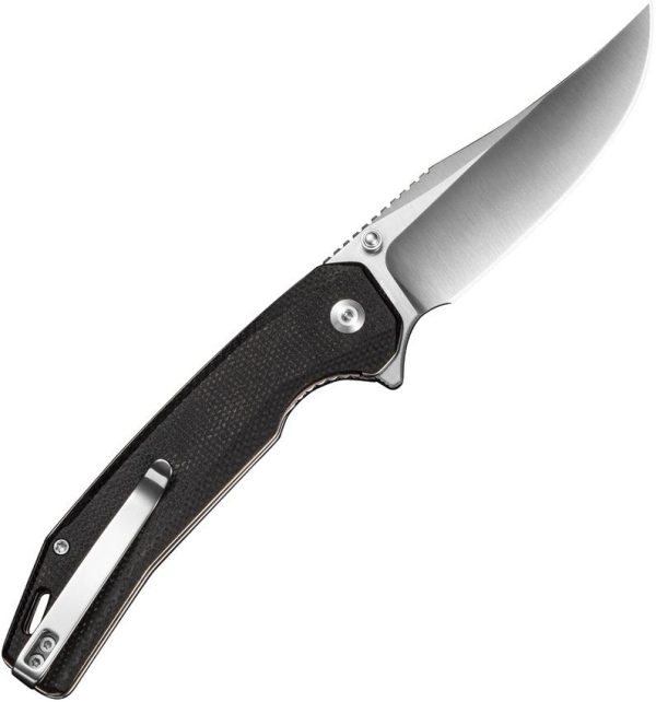 SENCUT Vornix Linerlock Folding Knife 9Cr18MoV Black Micarta