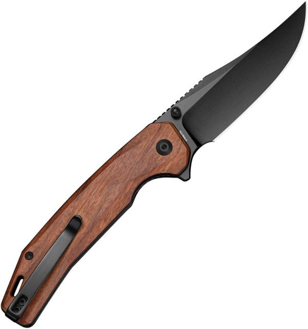 Sencut Vornix Linerlock Brown Wood Handle Knife