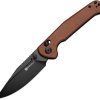 Sencut Glenspar Crossbar Lock Brown Micarta Knife