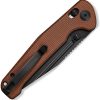Sencut Glenspar Crossbar Lock Brown Micarta Knife