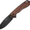 Sencut Stratex Linerlock Brown Wood Drop Point