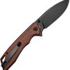 Sencut Stratex Linerlock Brown Wood Drop Point