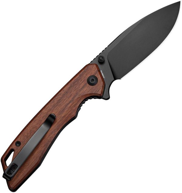 Sencut Stratex Linerlock Brown Wood Drop Point