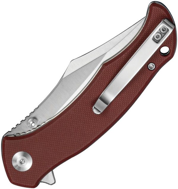 Sencut Tauron Linerlock Burgundy G10 Folding Knife