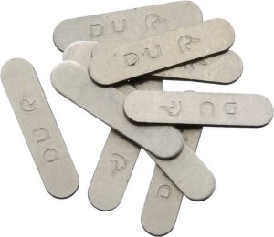 Knifemaking DU Ducks Shield - Nickel Silver Blank