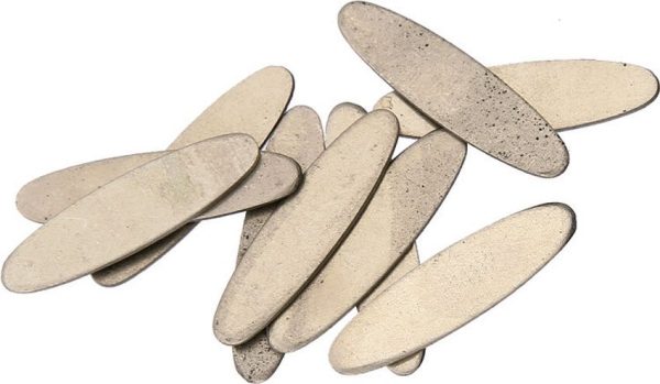 Schrade Oval Shield Nickel Silver - Pack of 10