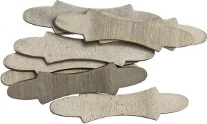 Schrade Plain Shield Nickel Silver Bowtie - Pack of 10