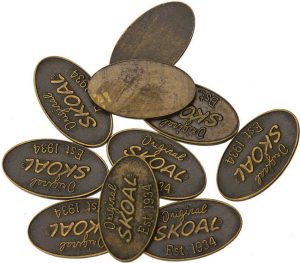 Schrade Skoal Shield Antique Brass - Pack of 10