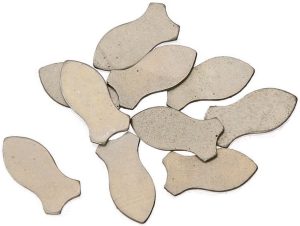 Schrade Plain Shield Fish Nickel Silver Pack of 10