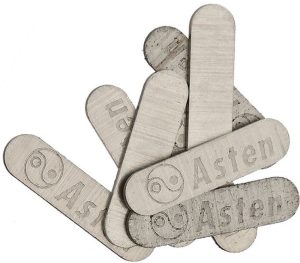 Schrade Asten Shield Oval Nickel Silver Pack of 10