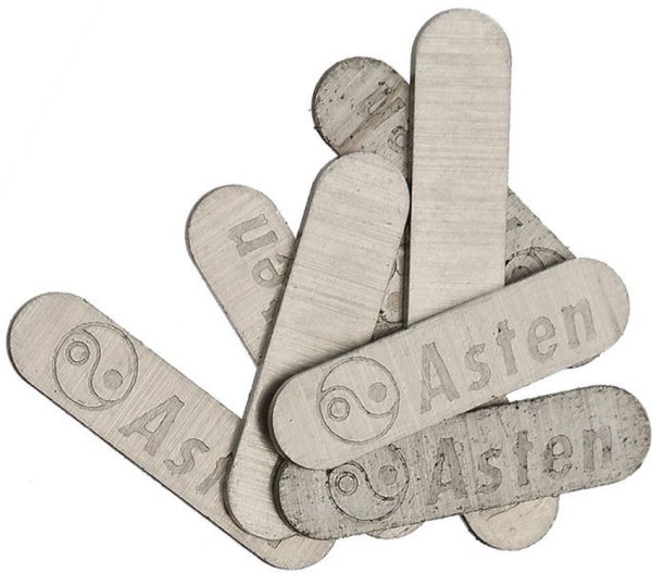 Schrade Asten Shield Oval Nickel Silver Pack of 10