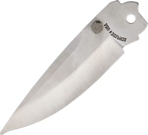 Schrade Folding Knife Blade Drop Point Thumb Studs 4 inch