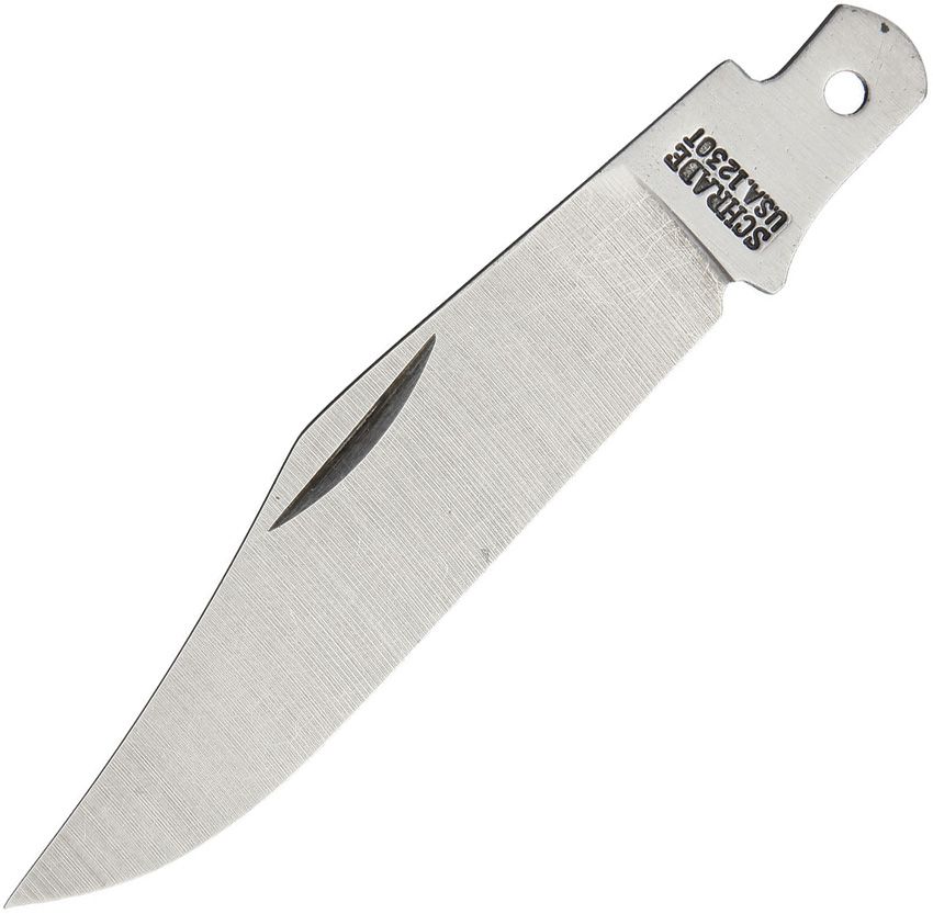 Schrade 3.75" Satin Stainless Clip Point Knife Blade