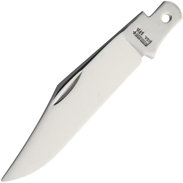 Schrade S664 Stainless Clip Point Blade - Mirror