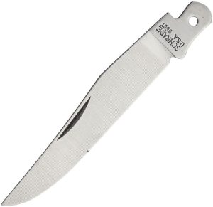 Schrade S666 Stainless Clip Point Blade - Satin